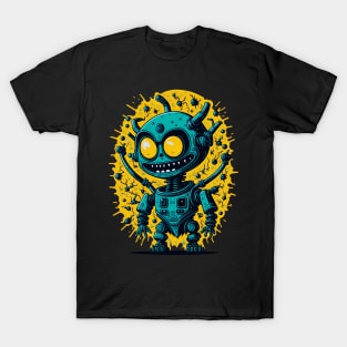 Robot with Evil Smile T-Shirt